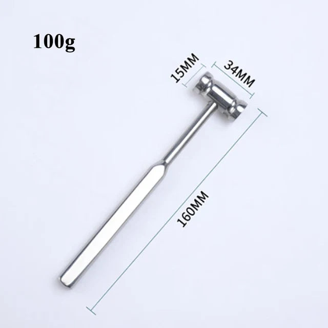 Double-Headed Veterinary Bone Hammer - Stainless Steel Professional Tool