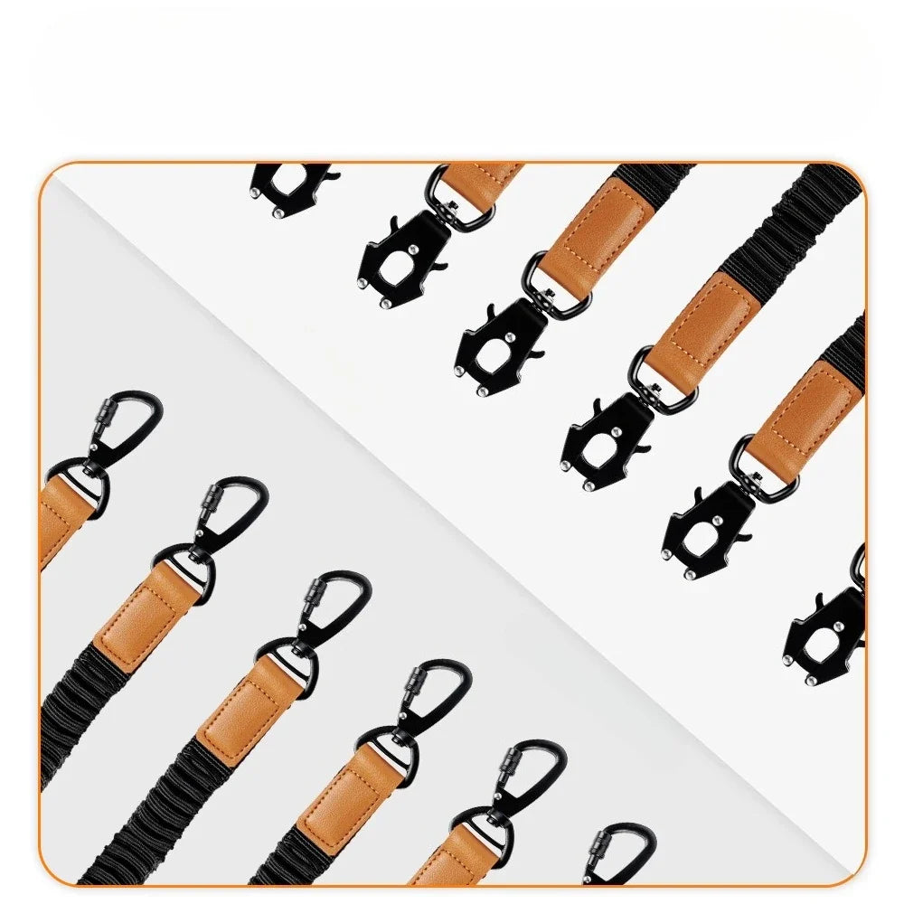 Heavy-Duty Tactical Bungee No-Pull Dog Leash for Large Dogs
