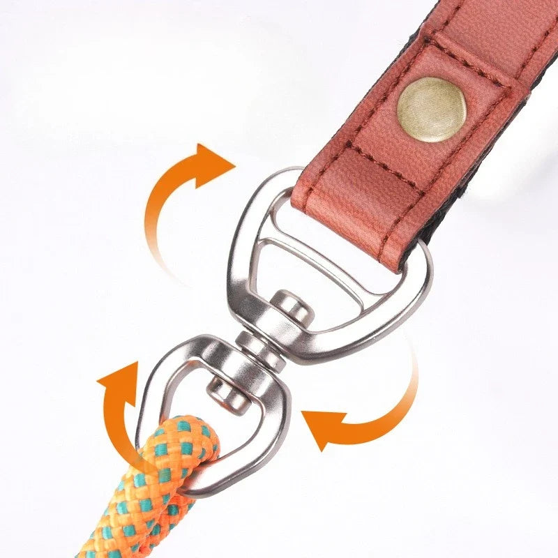 Anti-Tangle Adjustable P-Chain Slip Lead for Small Dogs