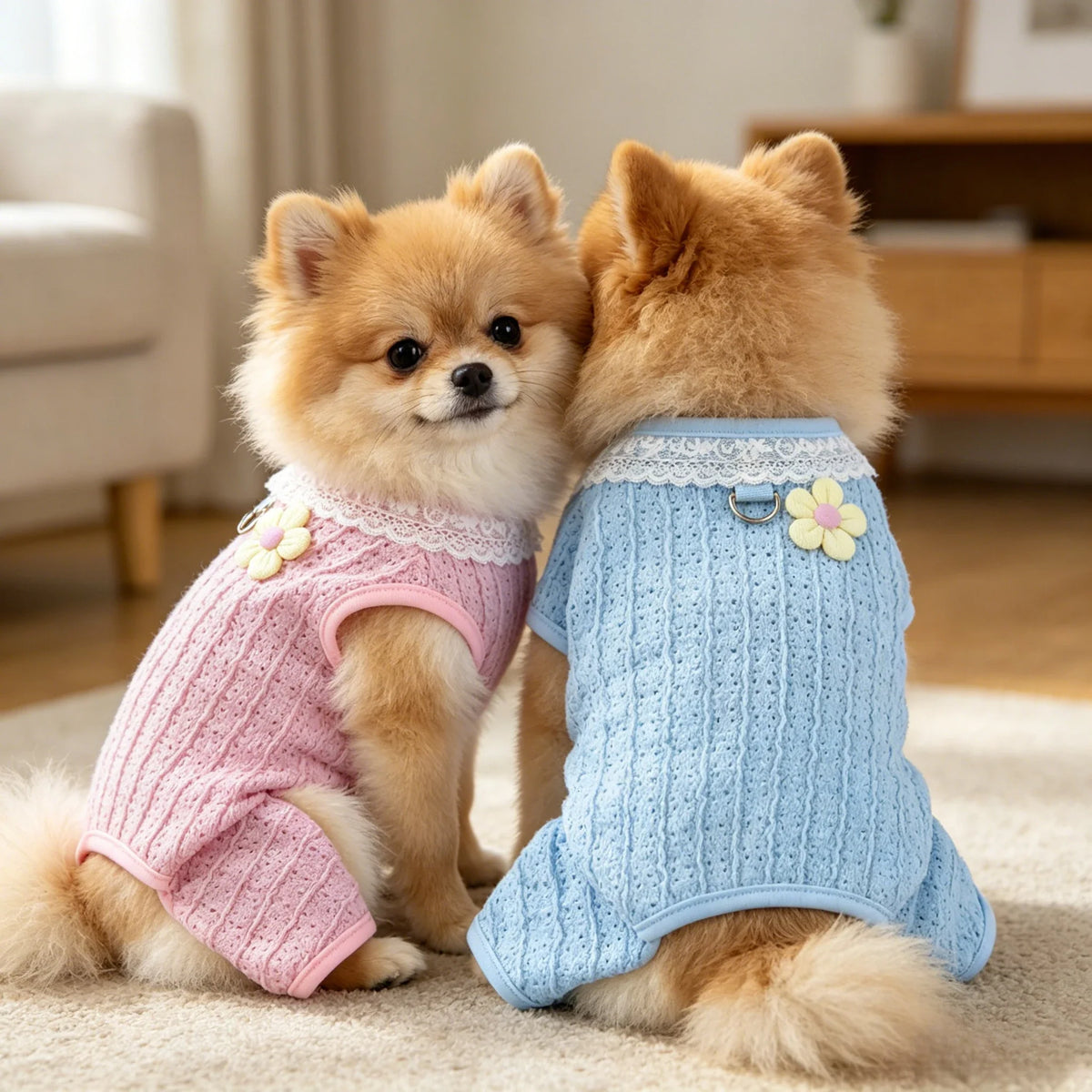 Lace Jumpsuit with D-Ring for Small Dogs & Cats