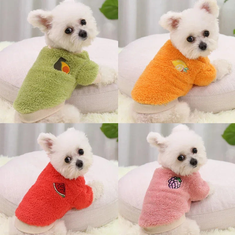 Plush Warm Vest Sweater for Small & Medium Dogs & Cats