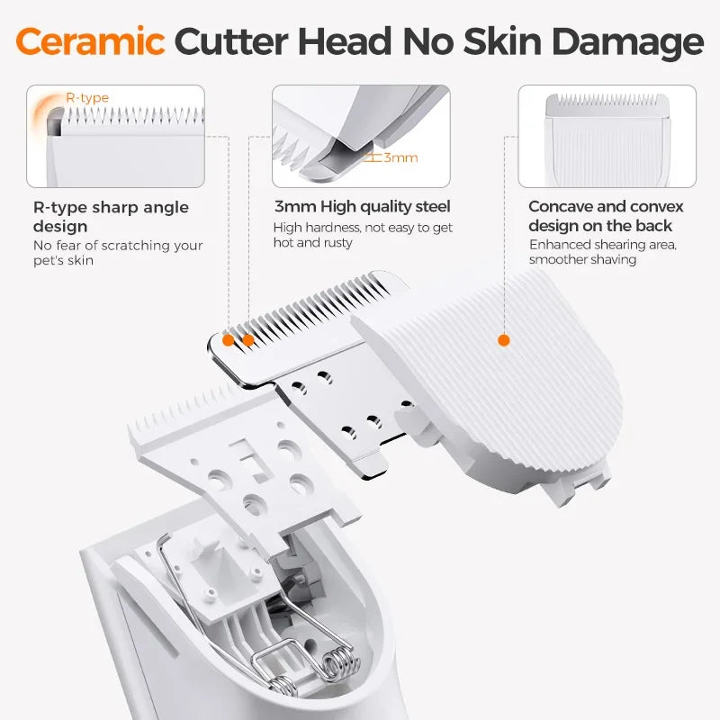 4-in-1 Electric Pet Grooming Kit for Dogs & Cats