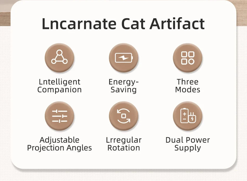 Interactive Smart Cat Toy with LED Laser and Handheld Control