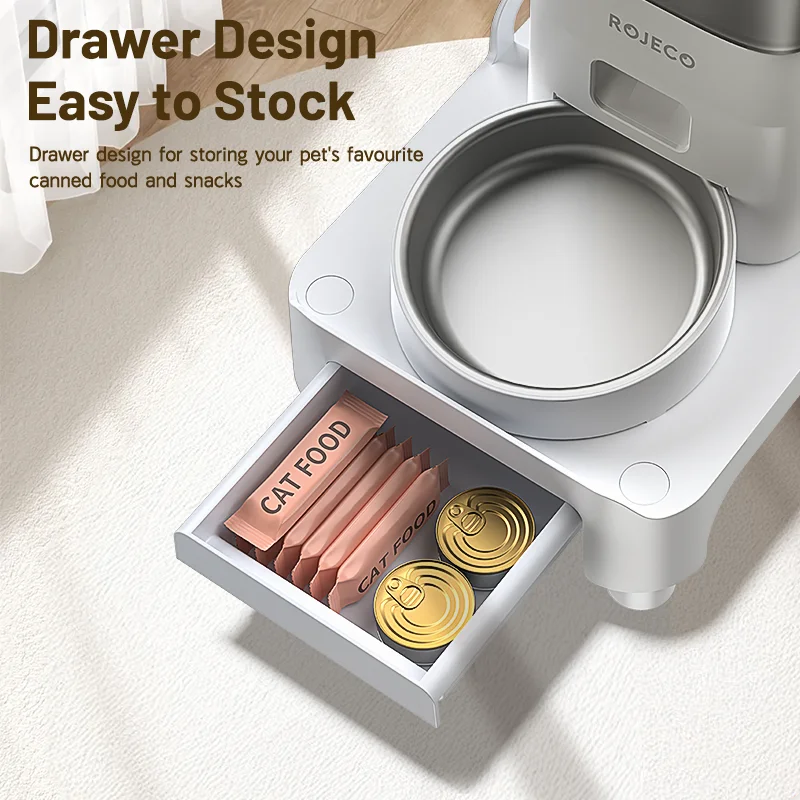 Adjustable Elevated Pet Feeder Bracket — Single & Double Bowl for Cats & Dogs