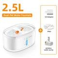 Automatic Wireless Dual-Flow Pet Water Fountain for Cats & Dogs