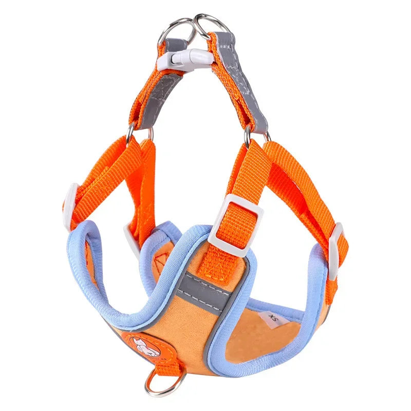 Breathable Reflective Dog Harness - Adjustable for Small Dogs & Puppies
