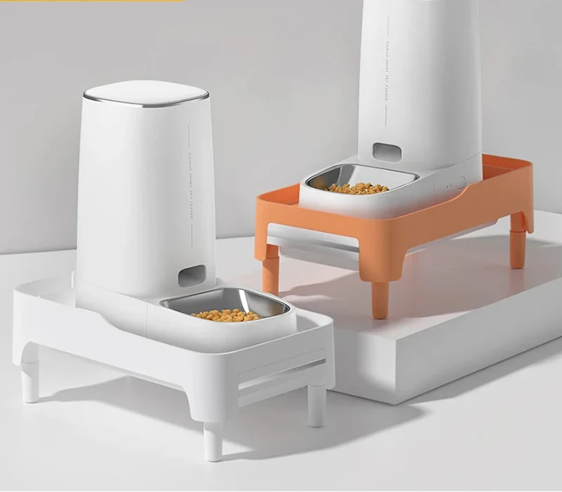 Adjustable Elevated Pet Feeder Stand for Cats & Dogs
