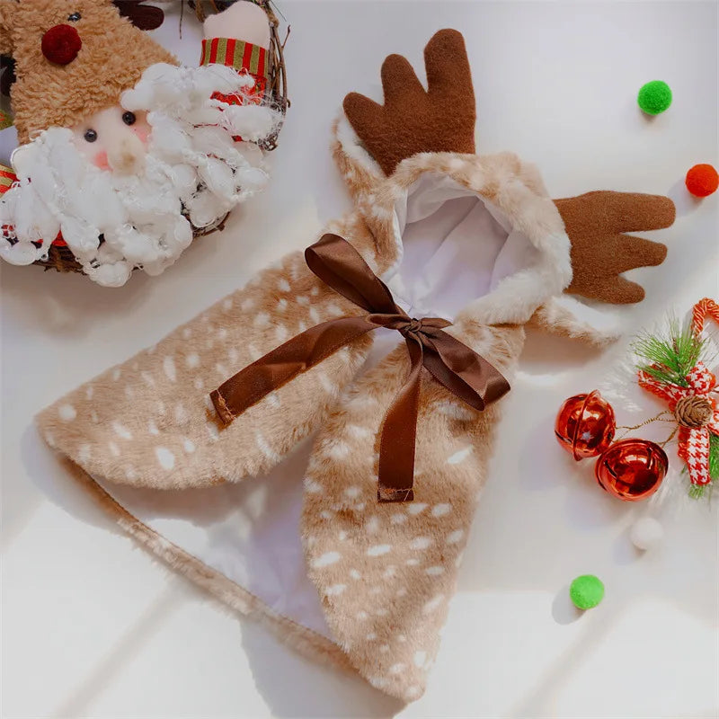 Festive Reindeer Pet Costume Cloak
