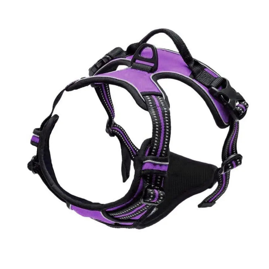 No-Pull Dog Harness with Front Clip & Handle | Heavy Duty Reflective Vest for Easy Walking