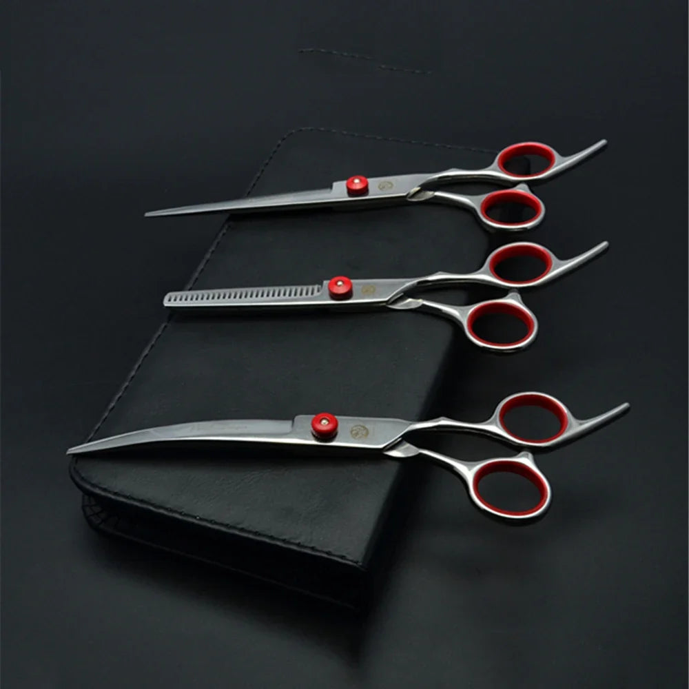 Professional Dog Grooming Scissors Set - 6" & 7" Stainless Steel