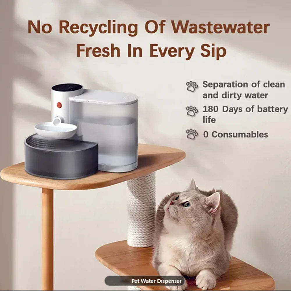 3L Wireless Automatic Pet Water Fountain with LCD Display