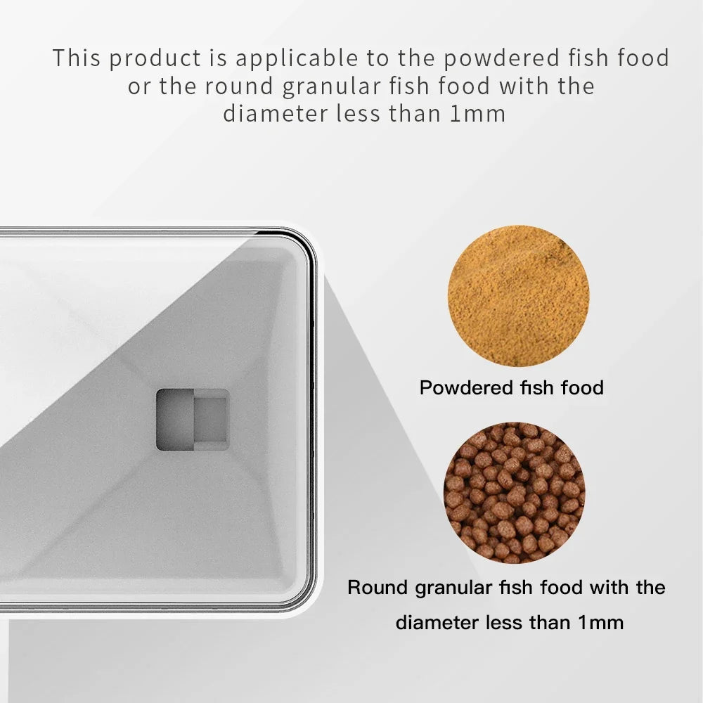 Intelligent Timed & Quantitative Automatic Fish Feeder — Ornamental Fish Food Dispenser