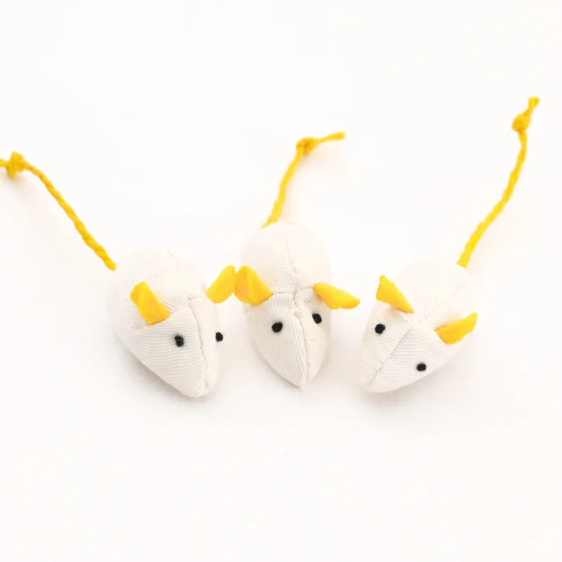 Catnip Mouse Toys with Rattle