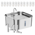 14L Large Capacity Stainless Steel Pet Water Fountain with Filter