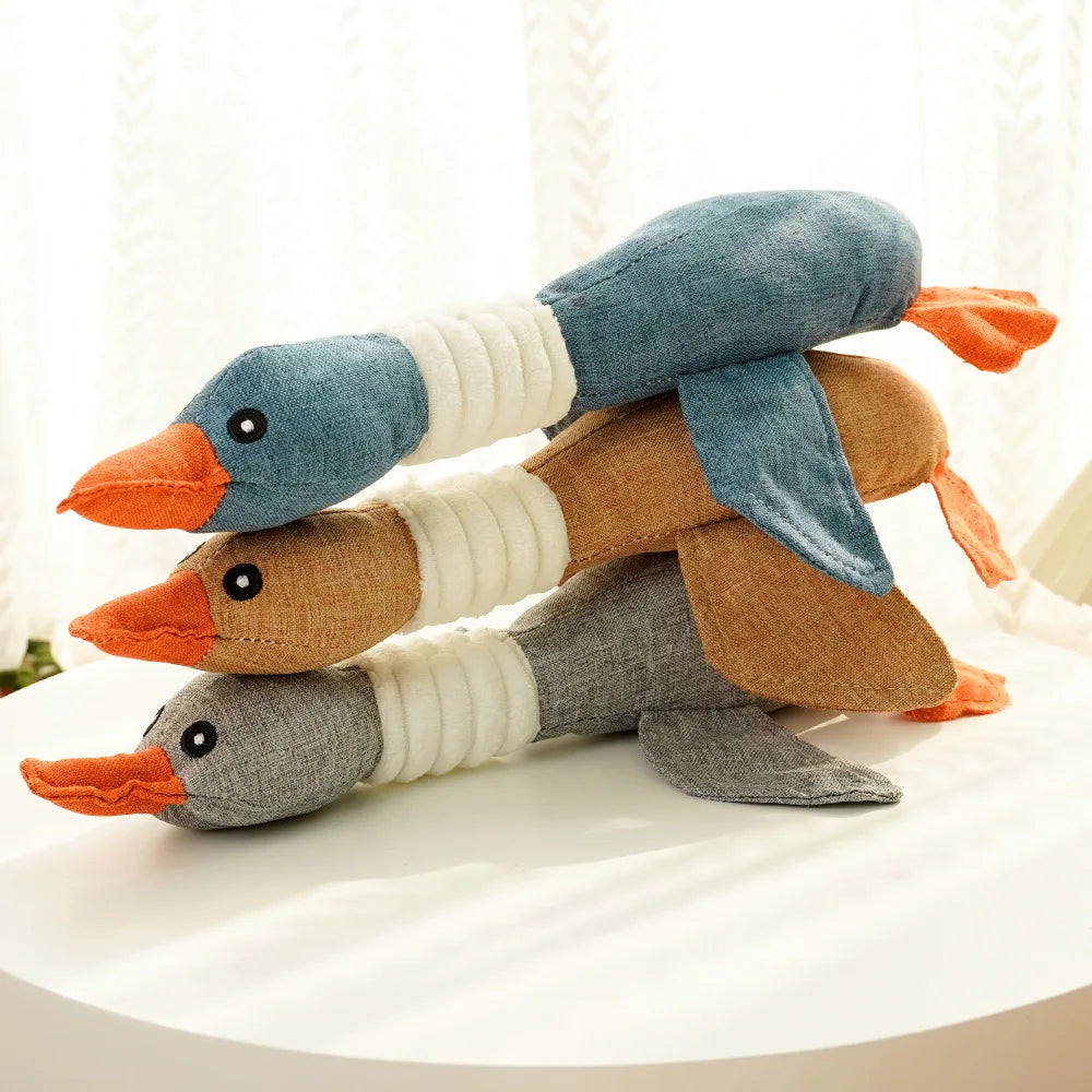 Plush Wild Goose Dog Toy