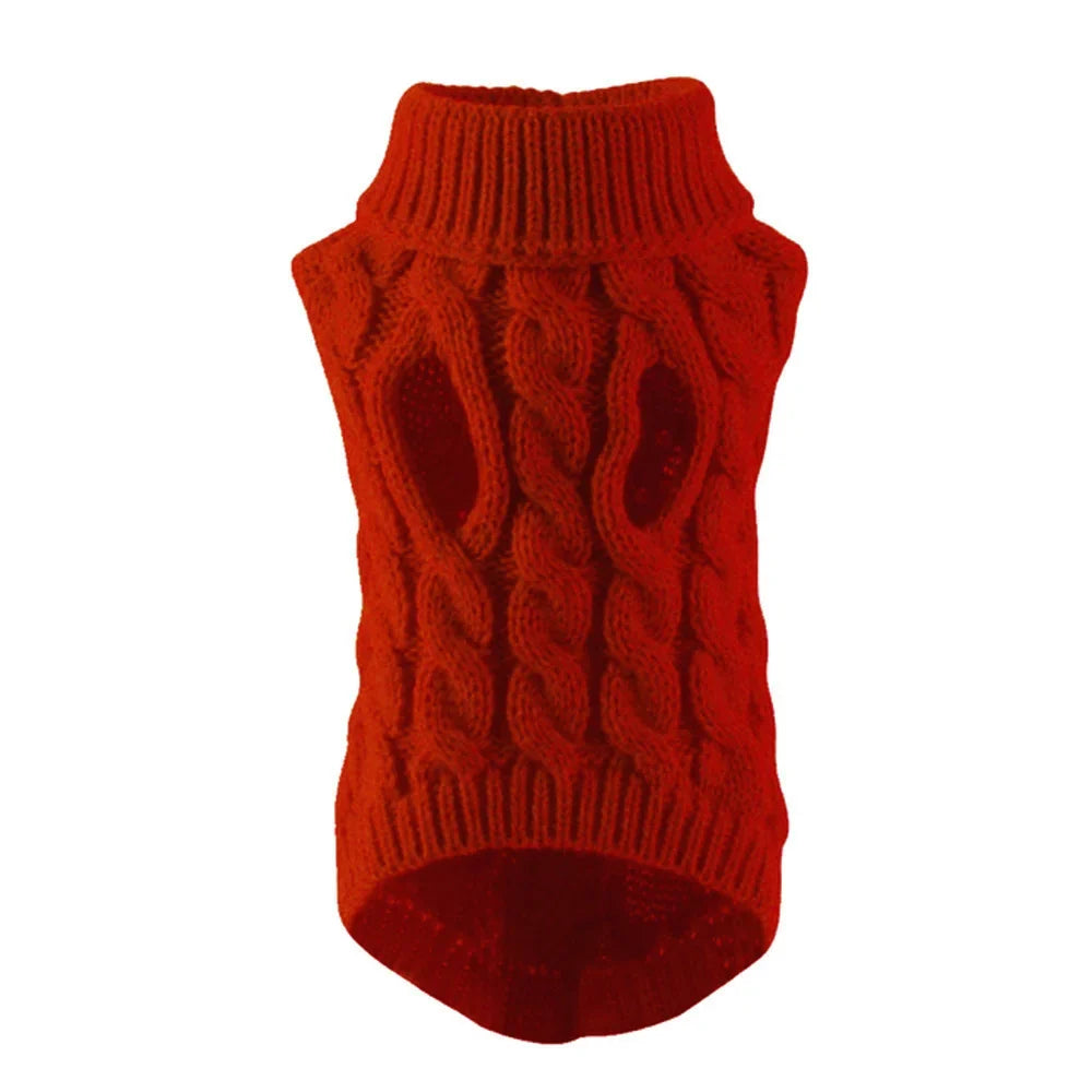 Knitted Pet Sweater for Cats & Small Dogs — 7 Colours, XS–XL