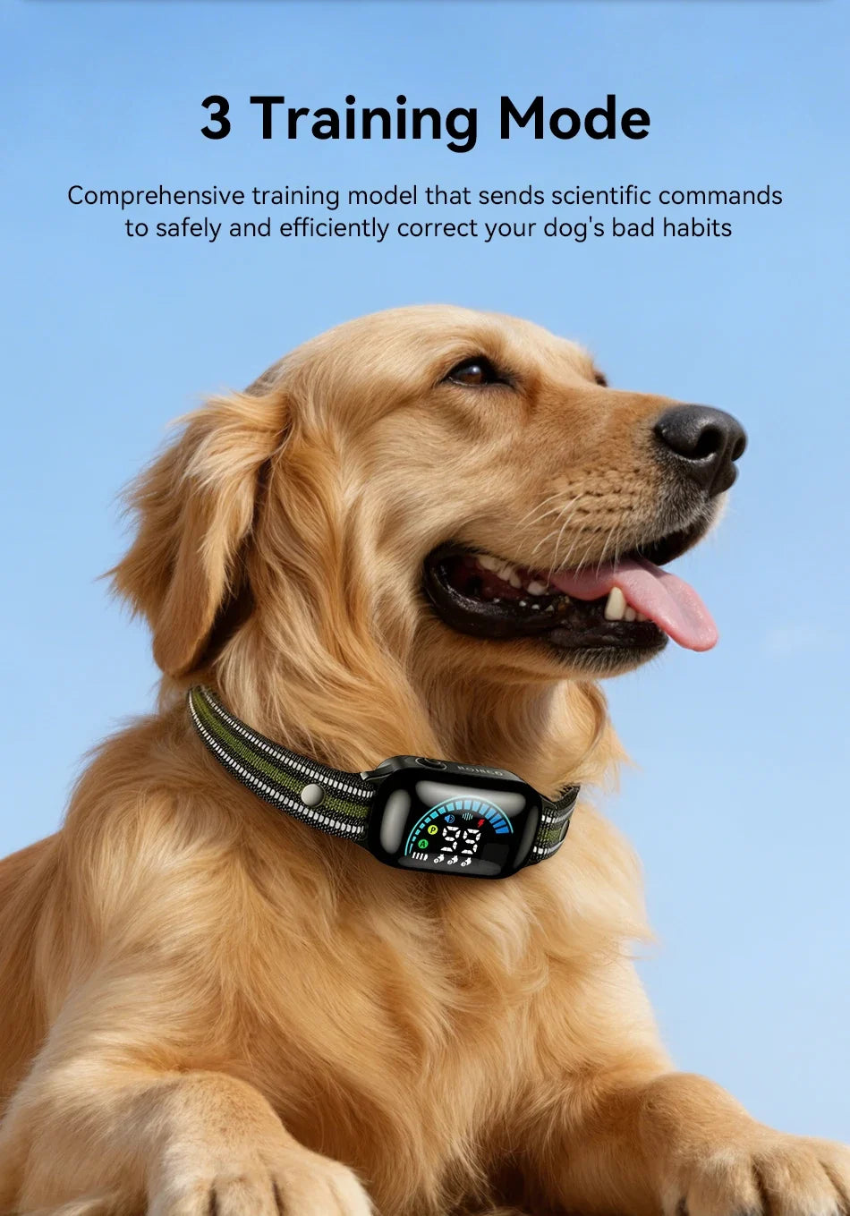 1000m Remote Dog Training Collar with Vibration & Bark Control