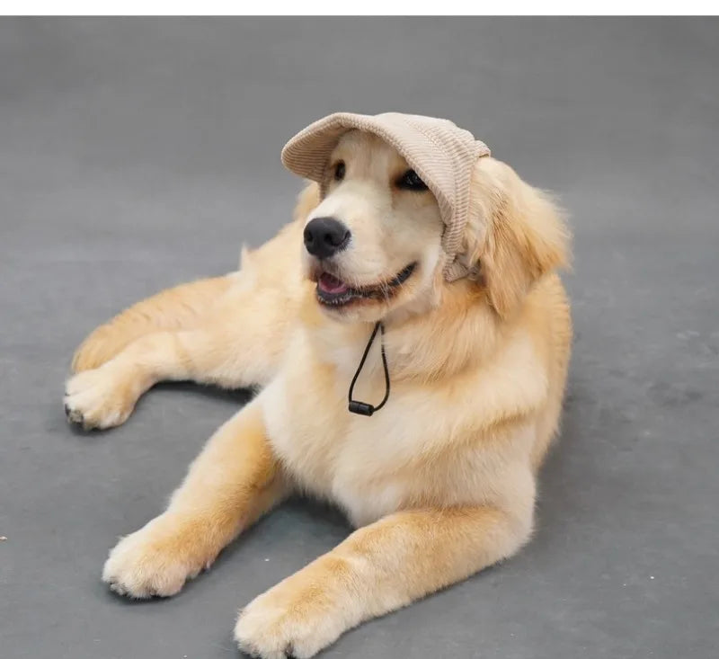 Pet Baseball Cap with Ear Holes | Adjustable Summer Sport Hat for Dogs & Cats