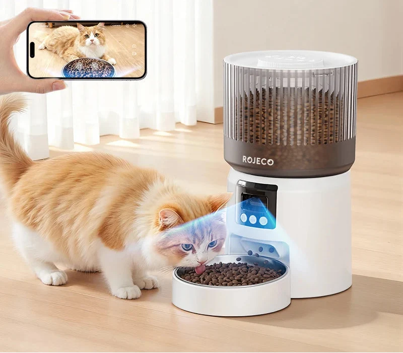 Smart Automatic Pet Feeder with 1080P HD Camera & Wi-Fi Control