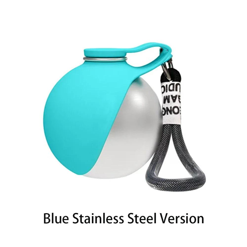 2-in-1 Dog Water Bottle with Foldable Silicone Bowl