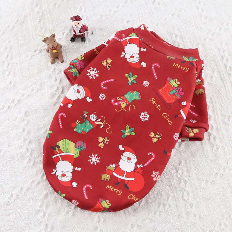Christmas Pet Sweater, Hoodie & Scarf — Festive Warm Clothes for Dogs & Cats