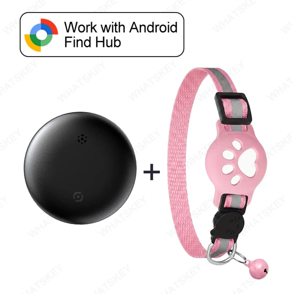 Google Find My Device Pet Collar Tracker for Cats & Dogs — Android Compatible