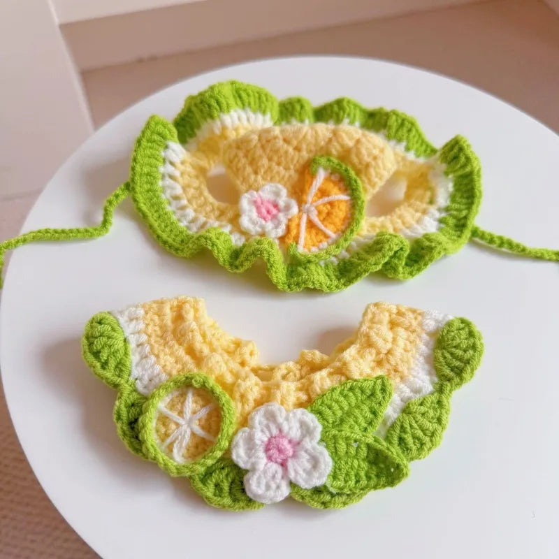 Knitted Hat & Scarf Costume Set for Cats