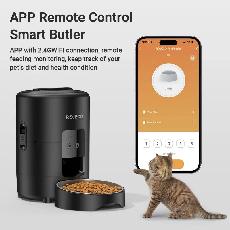 2L Smart Automatic Pet Feeder with Wi-Fi App Control