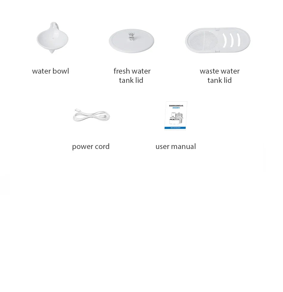 Wireless Smart Cat Water Fountain — 3L Tilting Dispenser with 2600mAh Battery & No-Filter Design