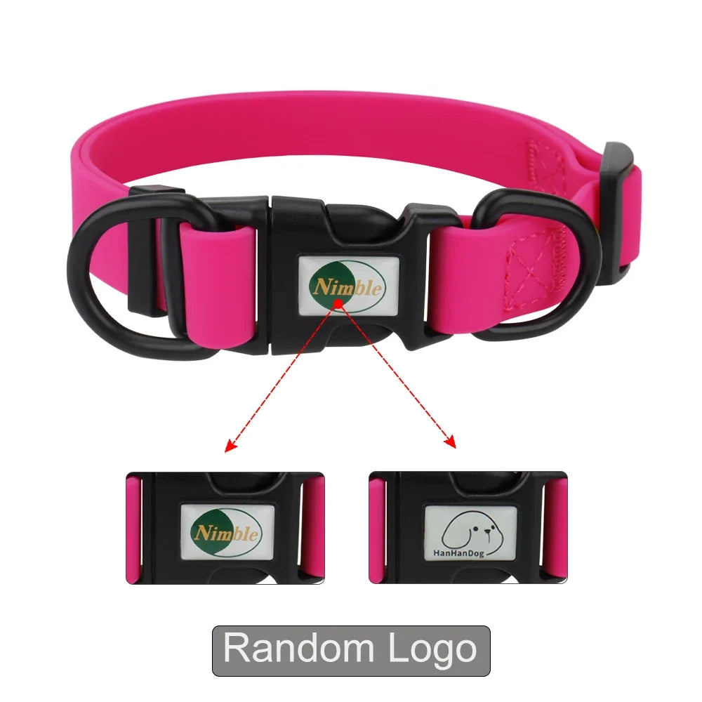 Waterproof Adjustable Pet Collar for Dogs & Cats