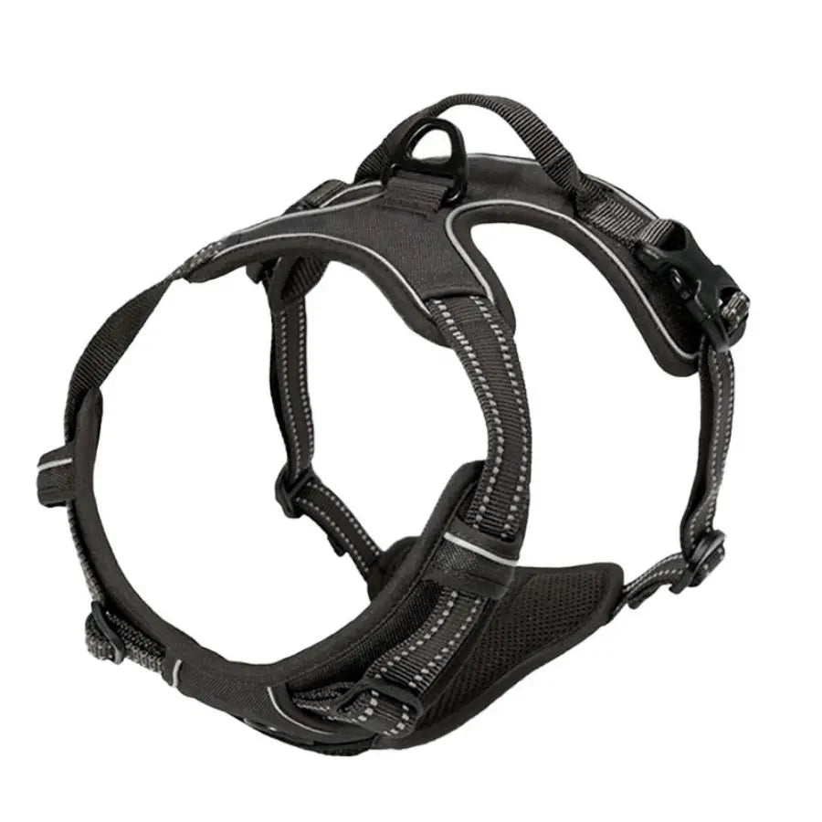 No-Pull Dog Harness with Front Clip & Handle | Heavy Duty Reflective Vest for Easy Walking