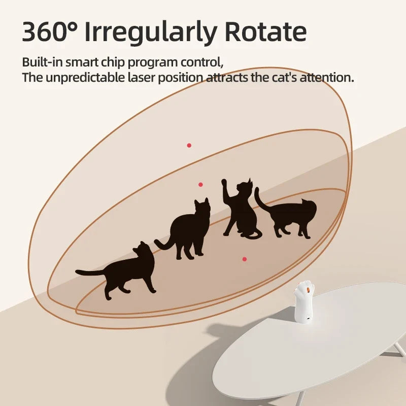 Automatic Interactive Cat Laser Toy - Motion Activated LED Pet Entertainment System