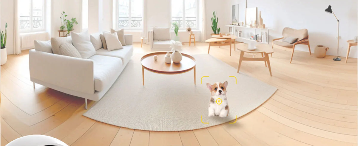 2K Indoor WiFi Pet Camera — 360° Pan & Tilt with Night Vision & 2-Way Audio