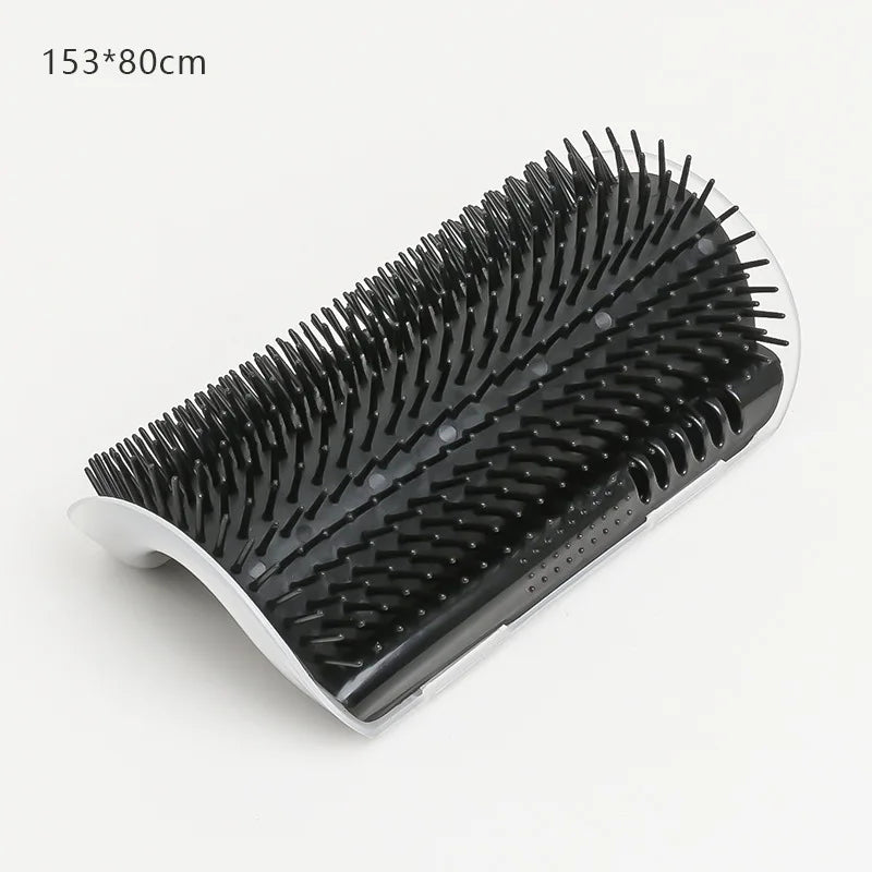 Cat Self-Grooming Wall Corner Brush - Massage & Hair Removal Tool