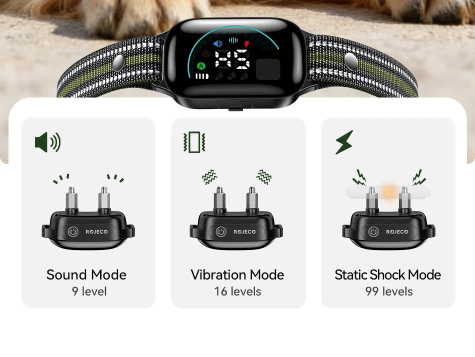 1000m Remote Control Dog Training Collar with Vibration & Bark Stop
