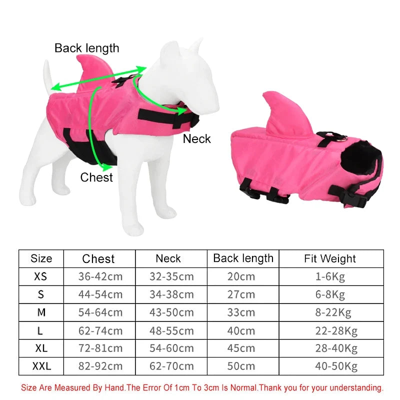 Shark Dog Life Vest & Swimming Jacket