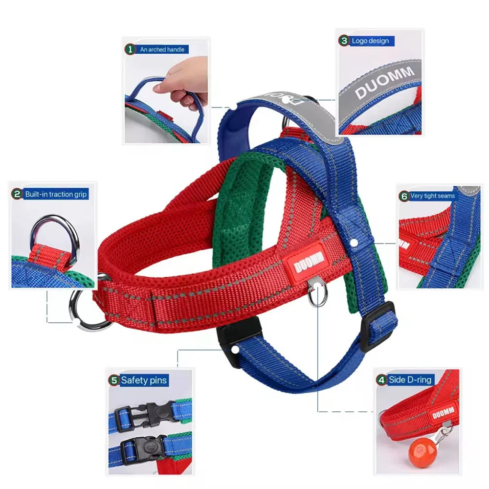 Saddle-Style Padded Dog Harness Vest