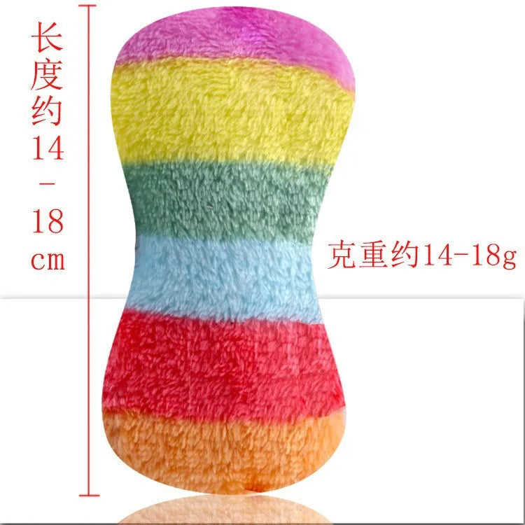 Corduroy Animal Squeaky Dog Toy - Bite Resistant