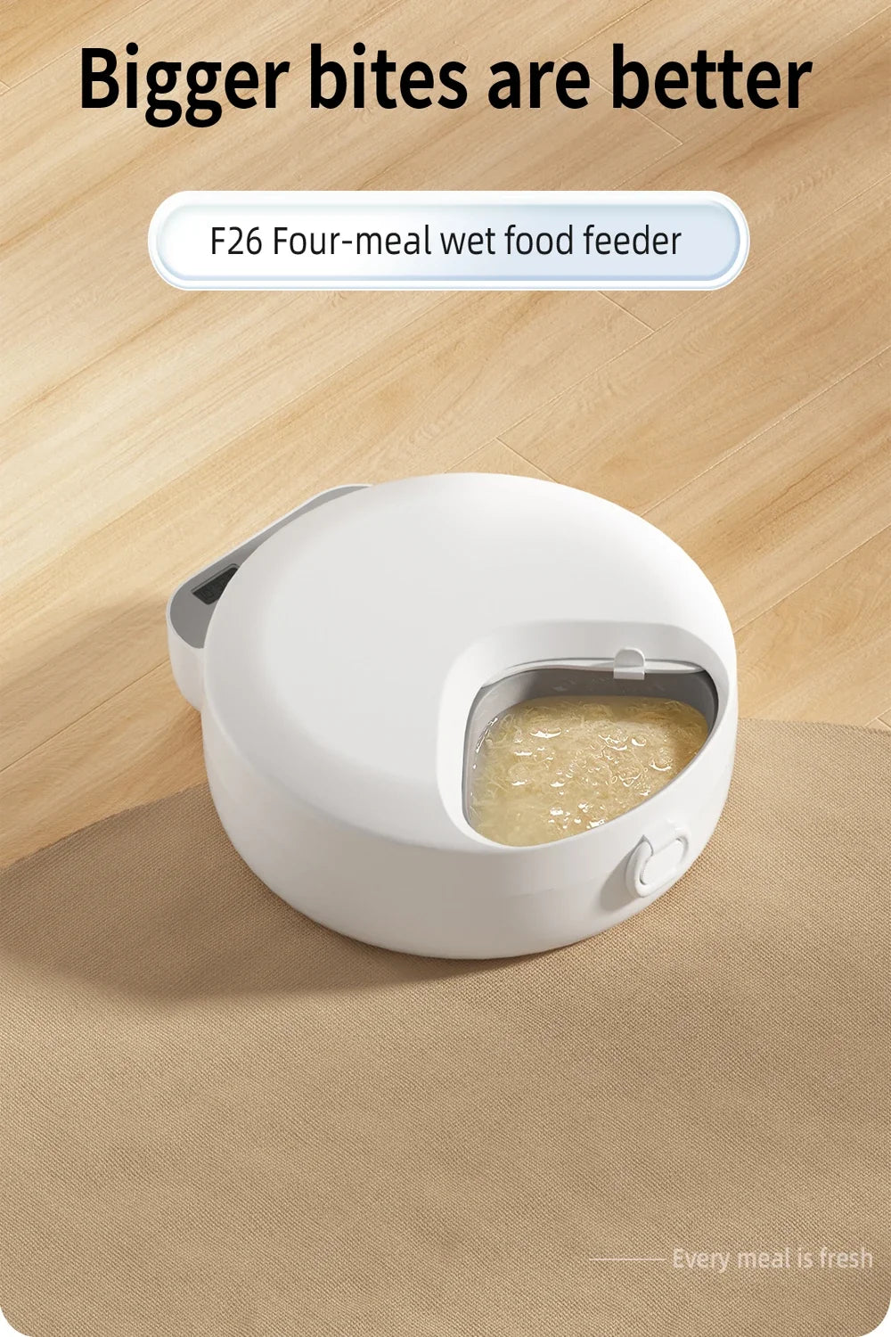 Automatic 4-Meal Pet Feeder with Freshness Control - Slow Feeding Bowl