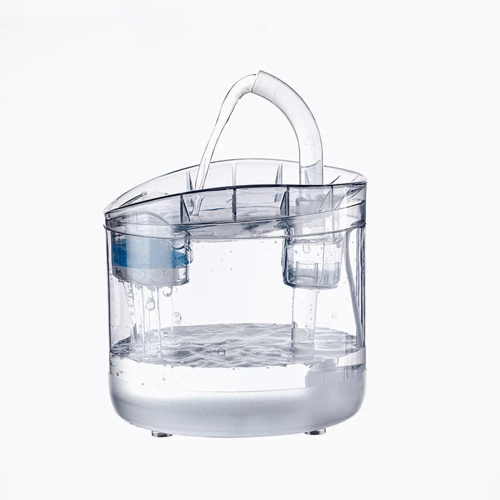 2L Motion-Sensor Pet Water Fountain with Activated Carbon Filter — USB Powered