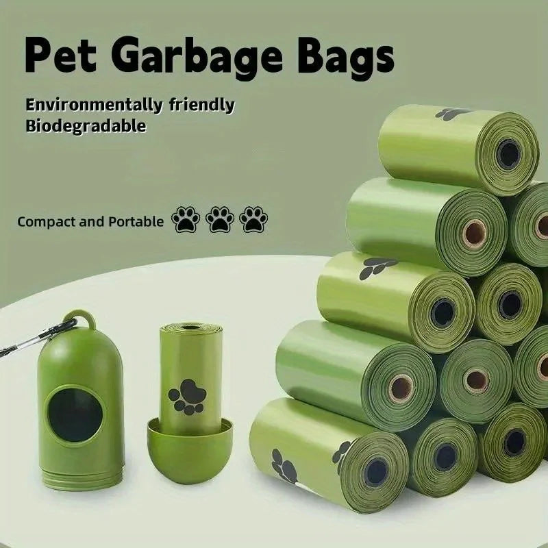 Biodegradable Dog Poop Bags with Dispenser — 15 Bags Per Roll