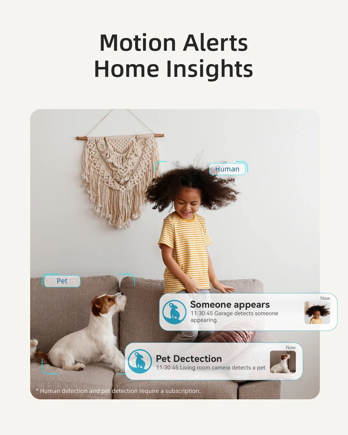 2K Indoor 360° Pet & Home Security Camera with Night Vision & Two-Way Talk