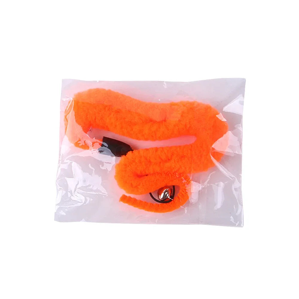 Interactive Cat Wand Toy - Feather and Bell Teaser Stick for Kittens
