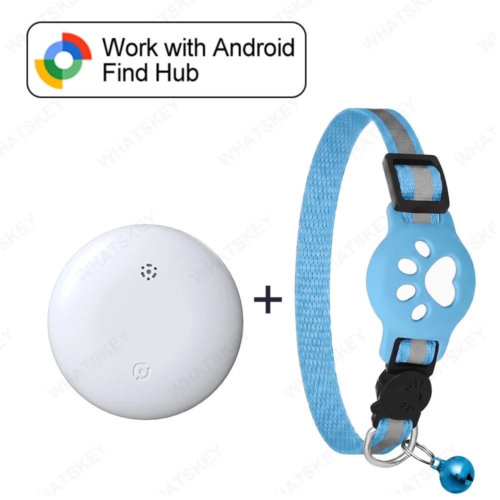 Google Find My Device Pet Collar Tracker for Cats & Dogs — Android Compatible