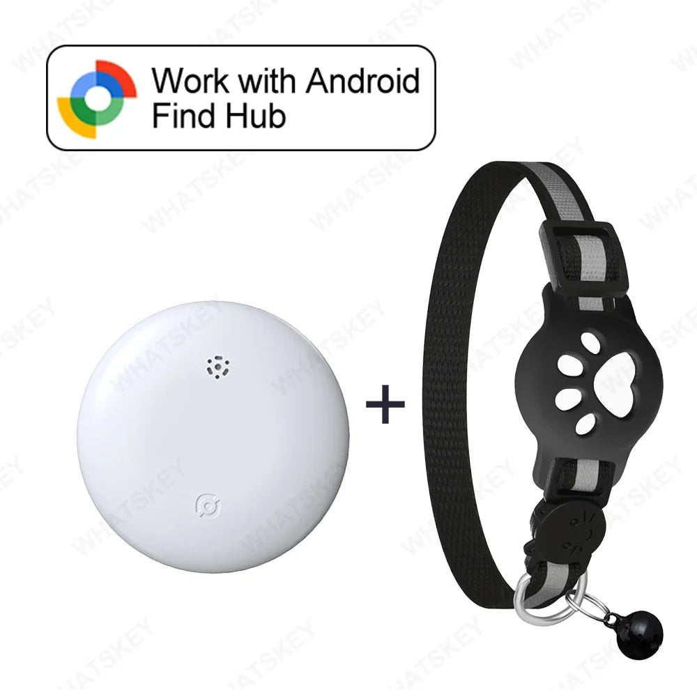 Google Find My Device Pet Collar Tracker for Cats & Dogs — Android Compatible