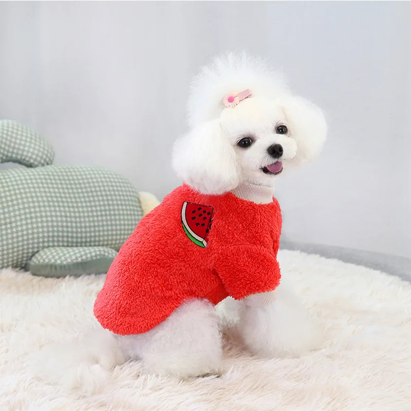 Plush Warm Vest Sweater for Small & Medium Dogs & Cats