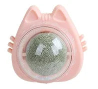 Catnip Wall Ball - Natural Edible Cat Mint Toy for Hairball Relief