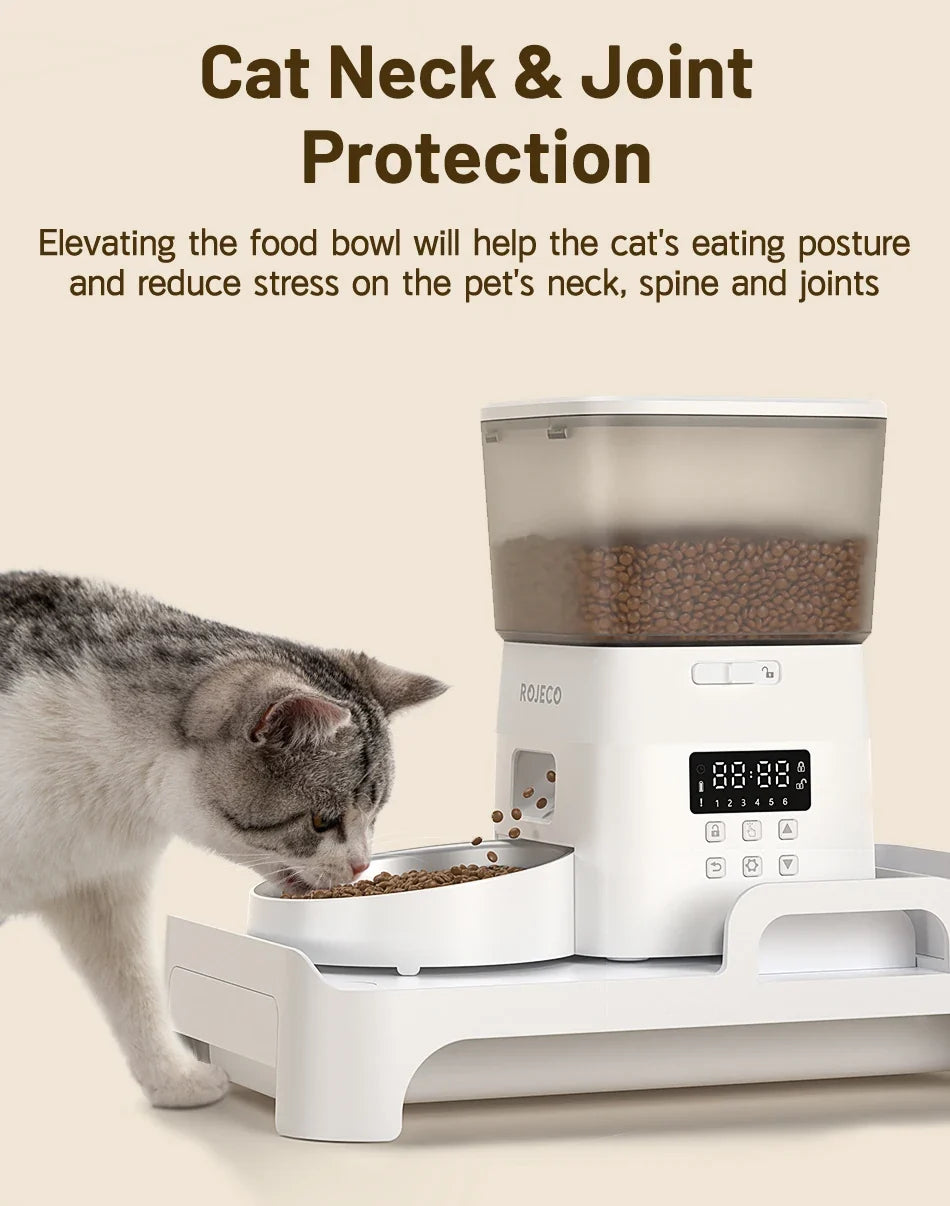 Adjustable Elevated Pet Feeder Bracket — Single & Double Bowl for Cats & Dogs