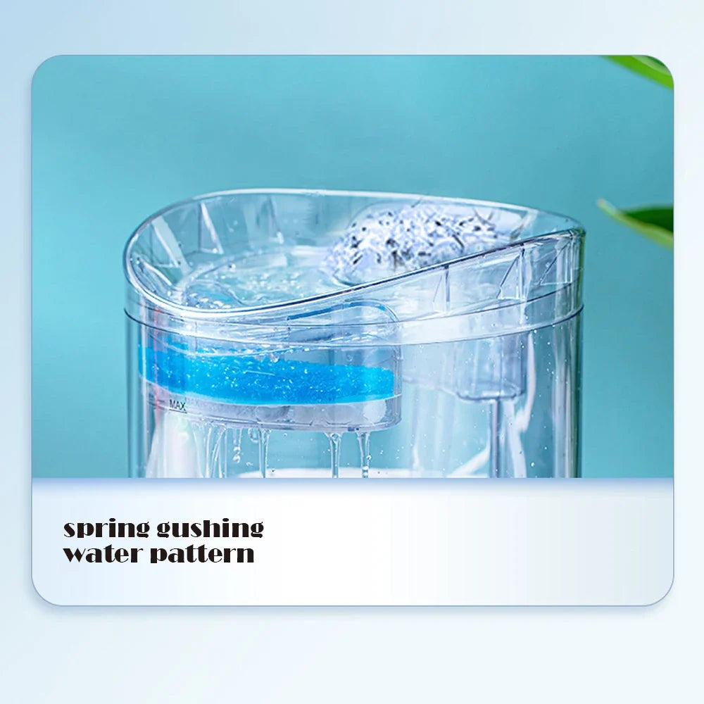 2L Motion-Sensor Pet Water Fountain with Activated Carbon Filter — USB Powered