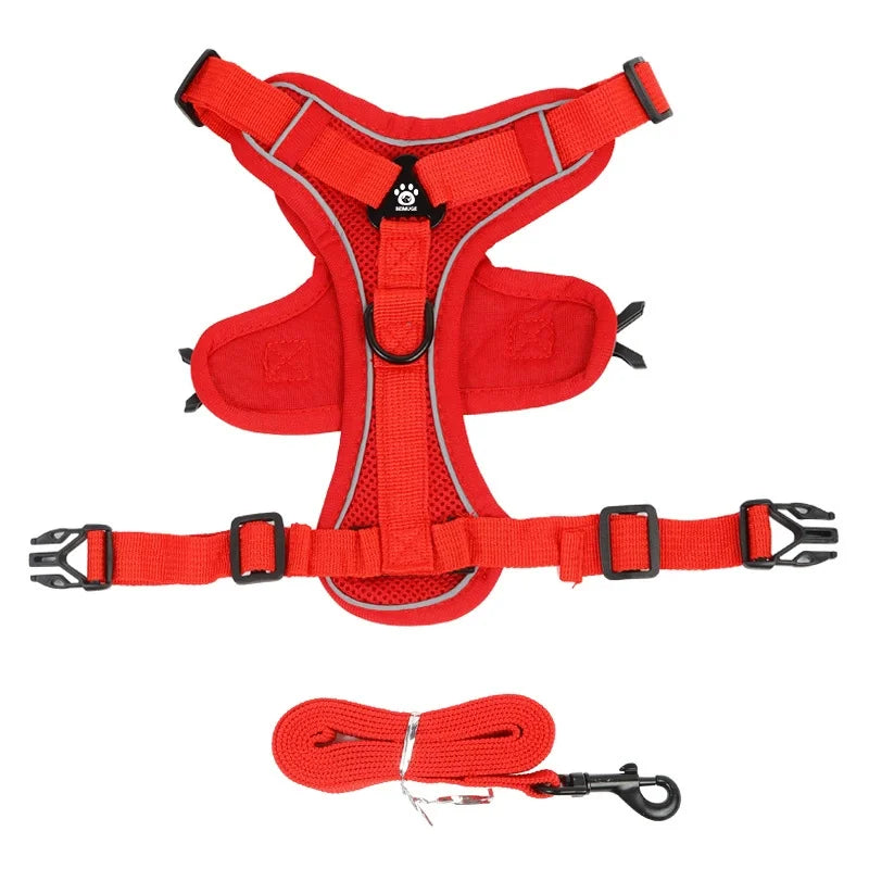 No-Pull Reflective Pet Harness and Leash Set